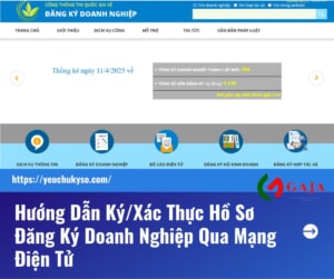 Ký/xác thực hồ sơ đăng ký doanh nghiệp